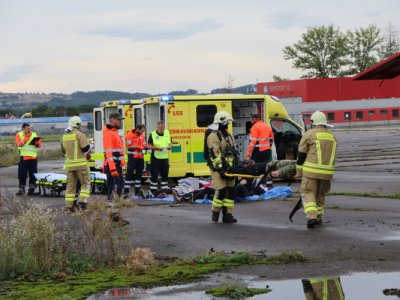 Letecká nehoda v Plané u Českých Budějovic, cvičení IZS, 25.9.2019 13