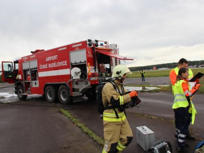 Letecká nehoda v Plané u Českých Budějovic, cvičení IZS, 25.9.2019 16