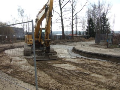 Stavba nové základny na letišti v Plané u ČB - Příjezdová komunikace 6