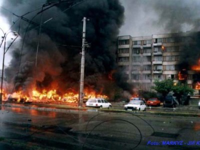 Pád stíhaček Mig 21 na sídliště Vltava v Č. Budějovicích, 8.6.1998 23