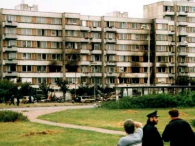 Pád stíhaček Mig 21 na sídliště Vltava v Č. Budějovicích, 8.6.1998 34