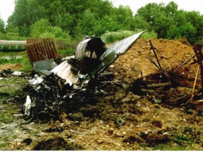 Pád stíhaček Mig 21 na sídliště Vltava v Č. Budějovicích, 8.6.1998 41