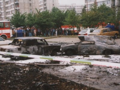 Pád stíhaček Mig 21 na sídliště Vltava v Č. Budějovicích, 8.6.1998 38