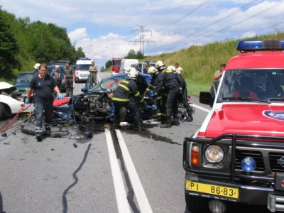 Dopravní nehoda tří osobních vozů - Protivín, 10.7.2012 3