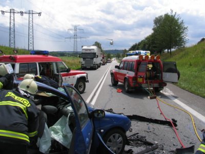 Dopravní nehoda tří osobních vozů - Protivín, 10.7.2012 5