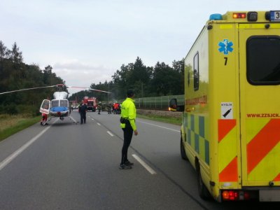 10.9.2014- Planá nad Lužnicí, nehoda autobusu 1