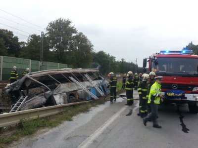 10.9.2014- Planá nad Lužnicí, nehoda autobusu 9