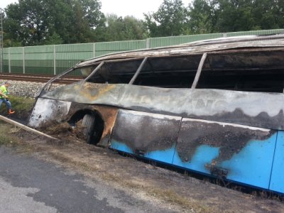10.9.2014- Planá nad Lužnicí, nehoda autobusu 12