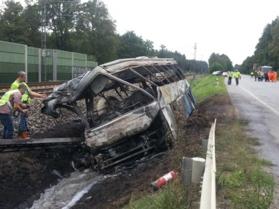 10.9.2014- Planá nad Lužnicí, nehoda autobusu 13